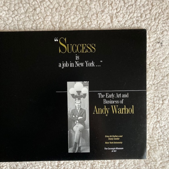 Early Art of Andy Warhol "Success is a Job in New York" | 1989 Paperback Book - Picture 2 of 6